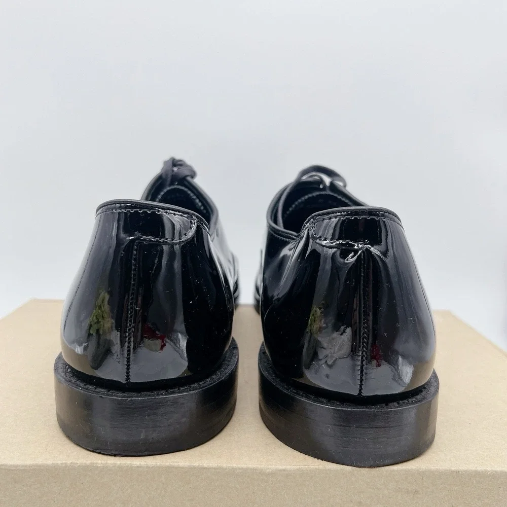 Allen Edmonds Carlyle Men's Dress Oxford Shoes Black Patent Leather US 14 $450
